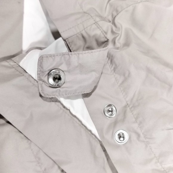 Faconnable Lightweight Cargo Windbreaker Zip Jacket Light Gray Modern Mens Large - Picture 10 of 10